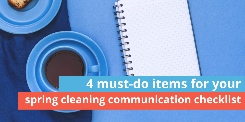 Spring Cleaning Communication Checklist graphic