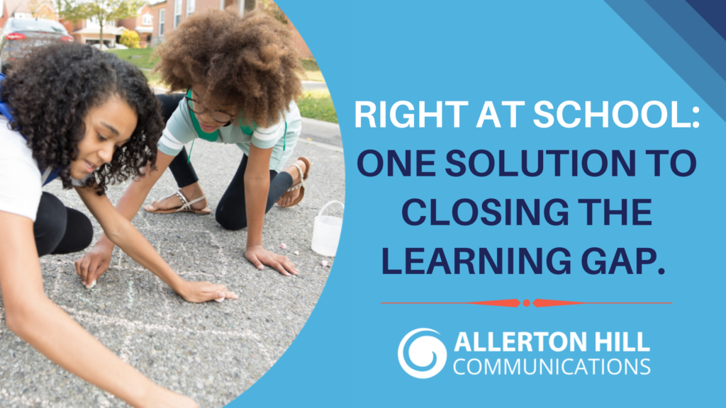 right at school: one solution to closing the learning gap